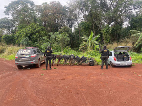 Mais de 600 quilos de maconha é apreendida pelo DOF em oito bicicletas