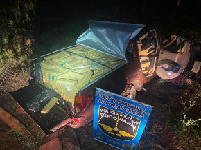 PMR apreende 1,5 tonelada de entorpecente e recupera caminhonete furtada em Campo Grande