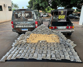 DOF apreende mais de 275 quilos de drogas que seguiam para Campo Grande