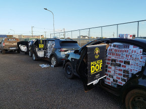 Polícia recupera veículo roubado em São Paulo carregado com cigarros contrabandeados