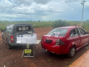 DOF apreende mais de 150 celulares por descaminho em Laguna Carapã
