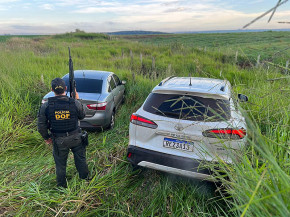 Dois veículos foram recuperados pelo DOF em Ponta Porã