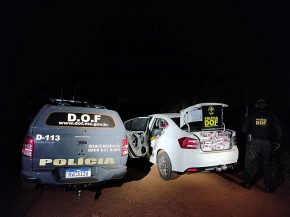 DOF recupera veículo furtado no Paraná com quase dois mil pacotes de cigarros contrabandeados