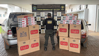 DOF apreende carros carregados com cigarros contrabandeados em Dourados