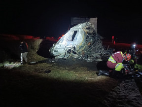 Corpos carbonizados durante acidente entre duas carretas na BR-163 são identificados