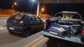 Mais de 300kg de maconha é apreendido e homem é preso pela PRF