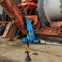 Trabalhador morre triturado durante manutenção em máquina em canteiro de obras