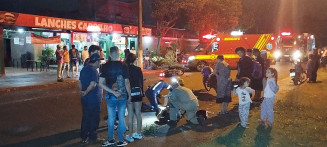 Grave acidente de moto deixa homem ferido em Dourados