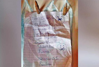 Mulher acusada de ser dedo duro recebe bilhete e projéteis na fronteira