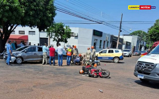 Após acidente entre moto e carro, idoso morre no hospital da Vida em Dourados