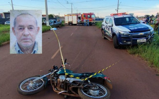 Idoso de moto morre após acidente com carro em Dourados
