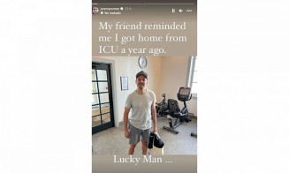 Jeremy Renner comemora recuperação um ano após ter tronco esmagado por limpa-neve de seis toneladas