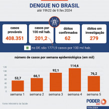 Brasil atinge 1,6 mil mortes confirmadas por dengue