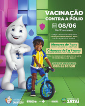 Sábado é Dia D de vacinação contra pólio para menores de 5 anos