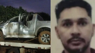 Homem morre ao capotar caminhonete que havia acabado de trocar o pneu