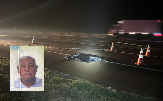 Ciclista morre ao ser atropelado por caminhão na BR-163 em Rio Brilhante
