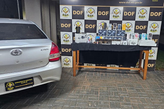 DOF apreende R$ 345 mil em produtos ilegais na fronteira