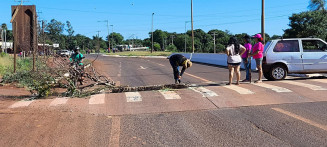 Indígenas bloqueiam MS-156 entre Dourados e Itaporã em protesto contra falta de água
