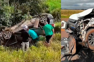 Esposa de motorista morto em acidente segue internada em estado grave em Ponta Porã