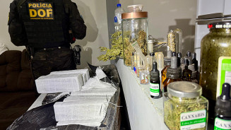 DOF apreende mais de 900 quilos de drogas em casa usada como entreposto em Ponta Porã