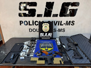 Homem é preso com quatro armas de fogo durante investigação de tentativa de homicídio em Dourados