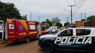 Homem é baleado após agredir esposa e tentar tomar arma de PM