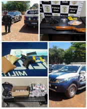 Operação conjunta apreende armas, drogas e produtos ilegais em Itaporã