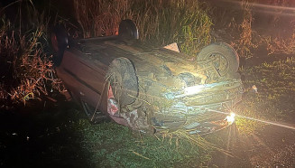 Motorista morre em capotamento após colisão na BR-163 em Dourados