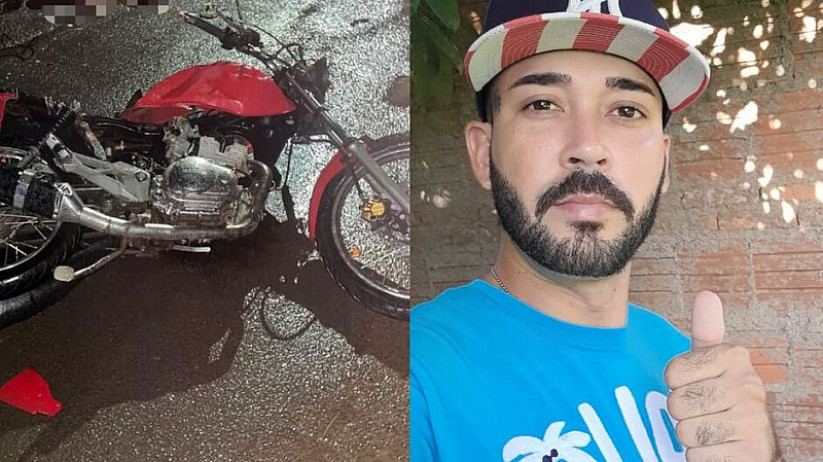 Motociclista morre ao colidir contra caçamba de entulhos em rua