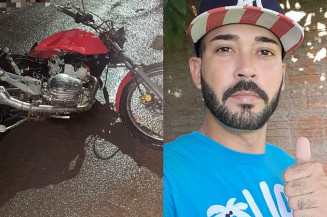 Motociclista morre ao colidir contra caçamba de entulhos em rua
