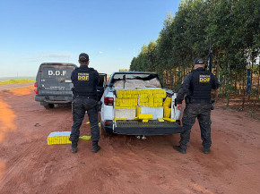 Homem é preso com uma tonelada de maconha em caminhonete na MS-295