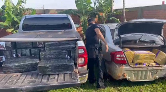 Paraguaio morre em operação que apreende enorme comboio carregado com maconha na divisa brasileira