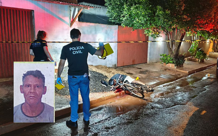 Homem é assassinado a tiros na noite de domingo enquanto andava de bicicleta