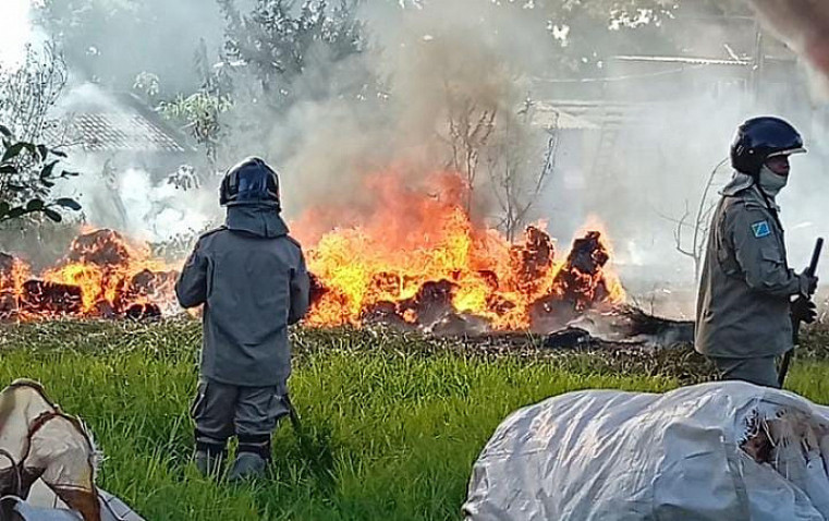 Incêndio em vegetação mobiliza bombeiros e assusta moradores na região do Jardim Clímax