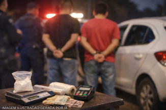 Perseguição policial termina com dois presos e drogas apreendidas em Dourados
