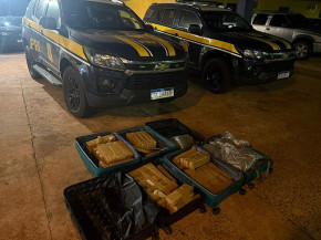 Passageiros de ônibus são presos com mais de 60 quilos de drogas