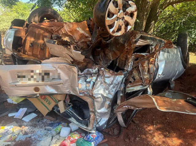 Colisão entre Fiat Palio e Amarok causa morte de mulher na MS-164