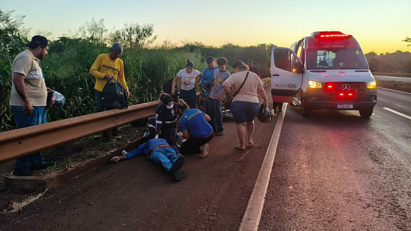 Idoso atropelado por caminhão na BR-163 morre após dois dias internado em Dourados