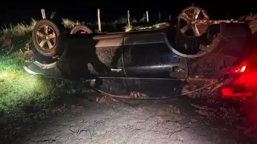 Traficante abandona carga milionária após capotar carro durante fuga