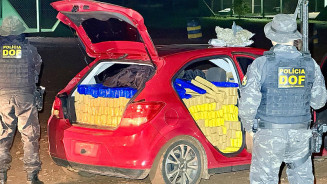 DOF apreende quase 700 quilos de drogas em veículo abandonado na MS-164