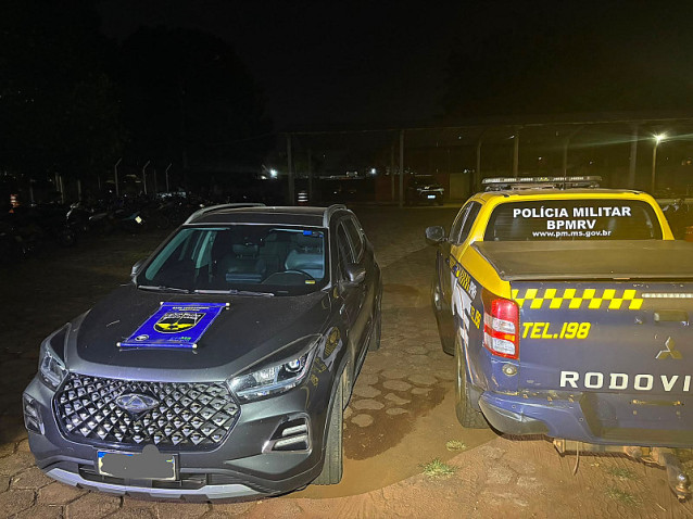 Polícia Militar Rodoviária recupera veículo roubado durante abordagem na MS-162