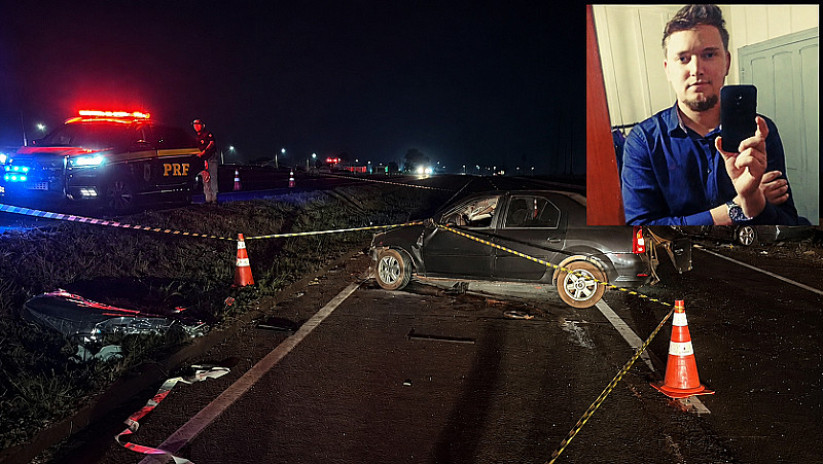Paranaense de 34 anos morre após colisão envolvendo três veículos na BR-163, em Dourados