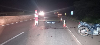 Acidente na BR 163 deixa uma pessoa morta na noite de segunda-feira em Dourados